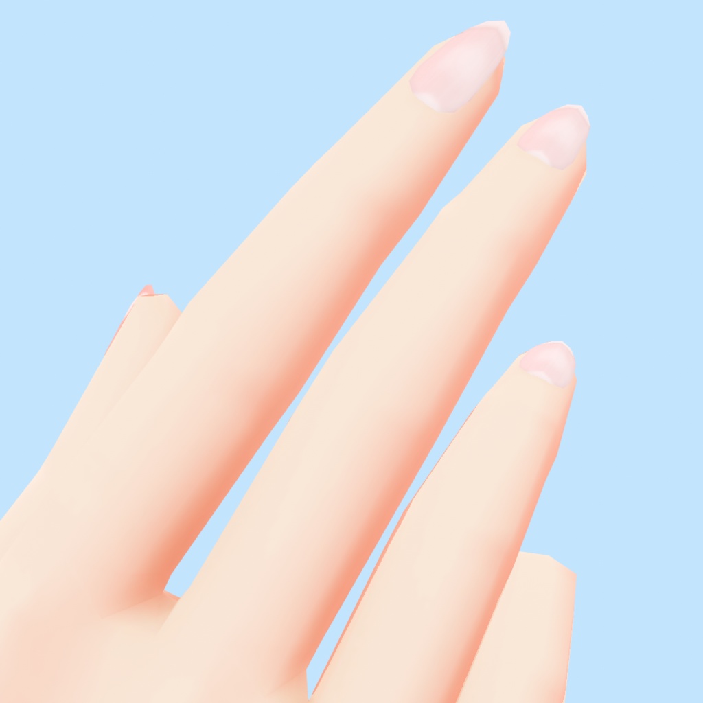 ナチュラルな爪【VRoid用アイテム】