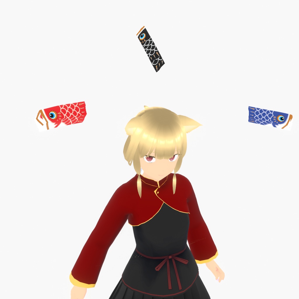 自由すぎて困る鯉のぼり【VRoid用髪型】