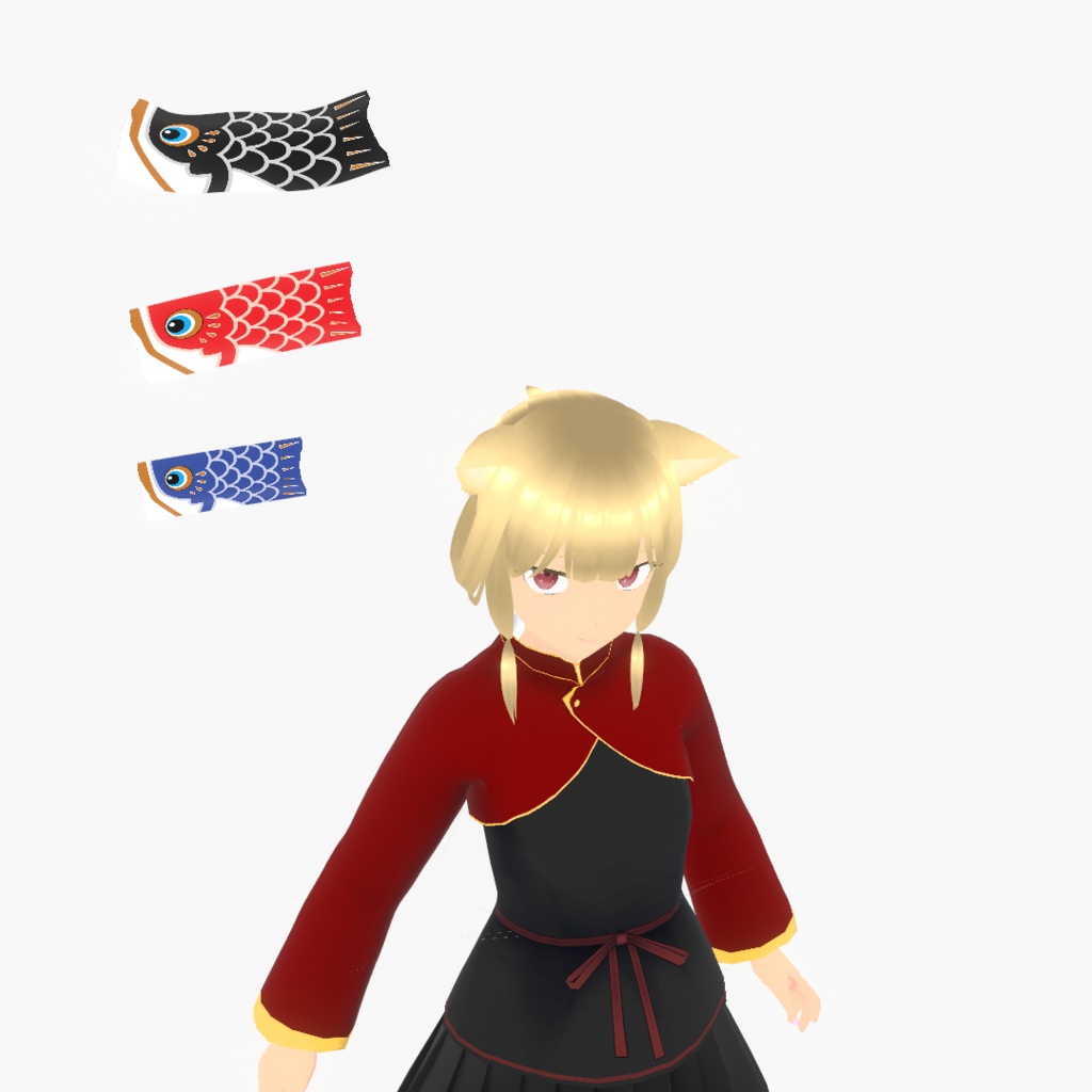 自由すぎて困る鯉のぼり【VRoid用髪型】