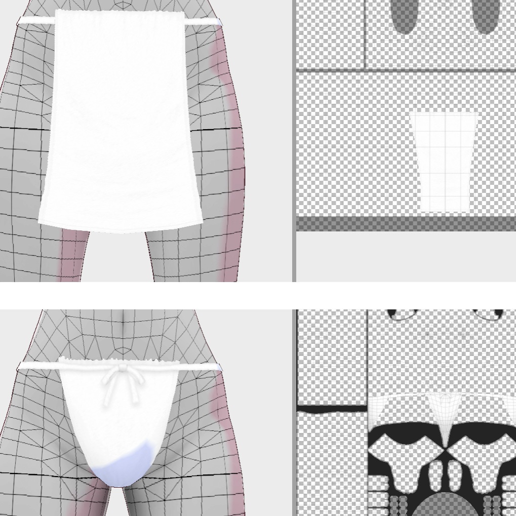 涼しげに揺れる ふんどし【VRoid用衣装】