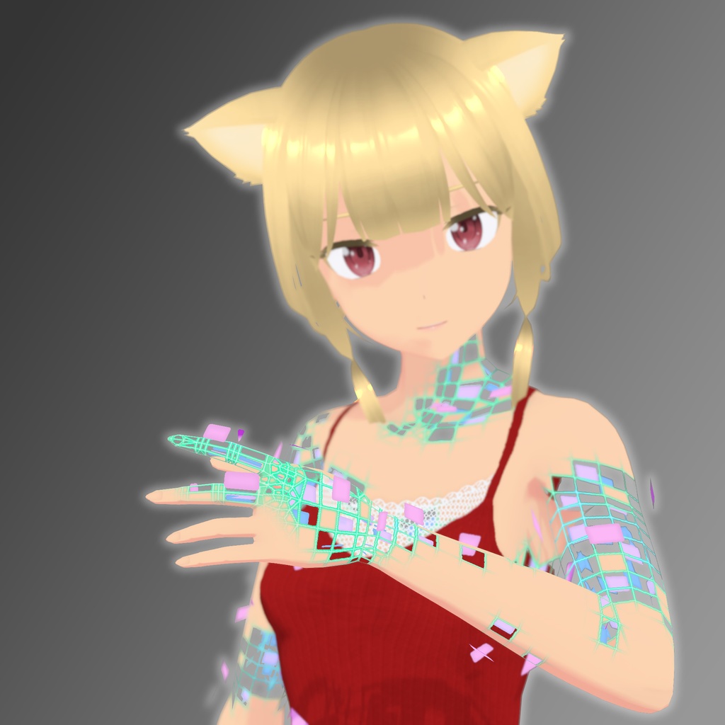 モデルの形状保持に深刻なエラーが発生していそうな衣装【VRoid用衣装】