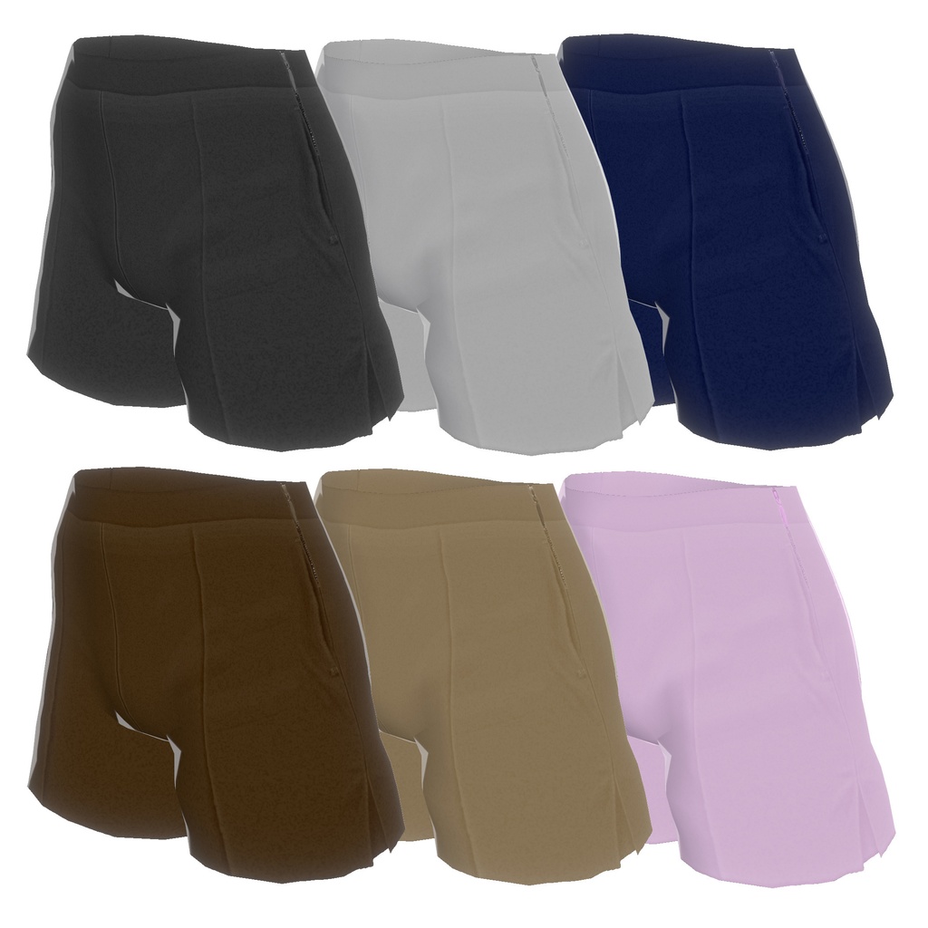 ちょっと短すぎたかもしれないタックショートパンツ【VRoid用衣装】