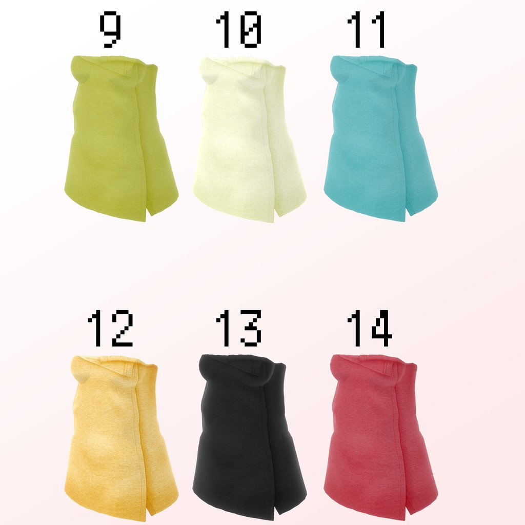 急な温泉回も安心のバスタオル【VRoid用衣装】