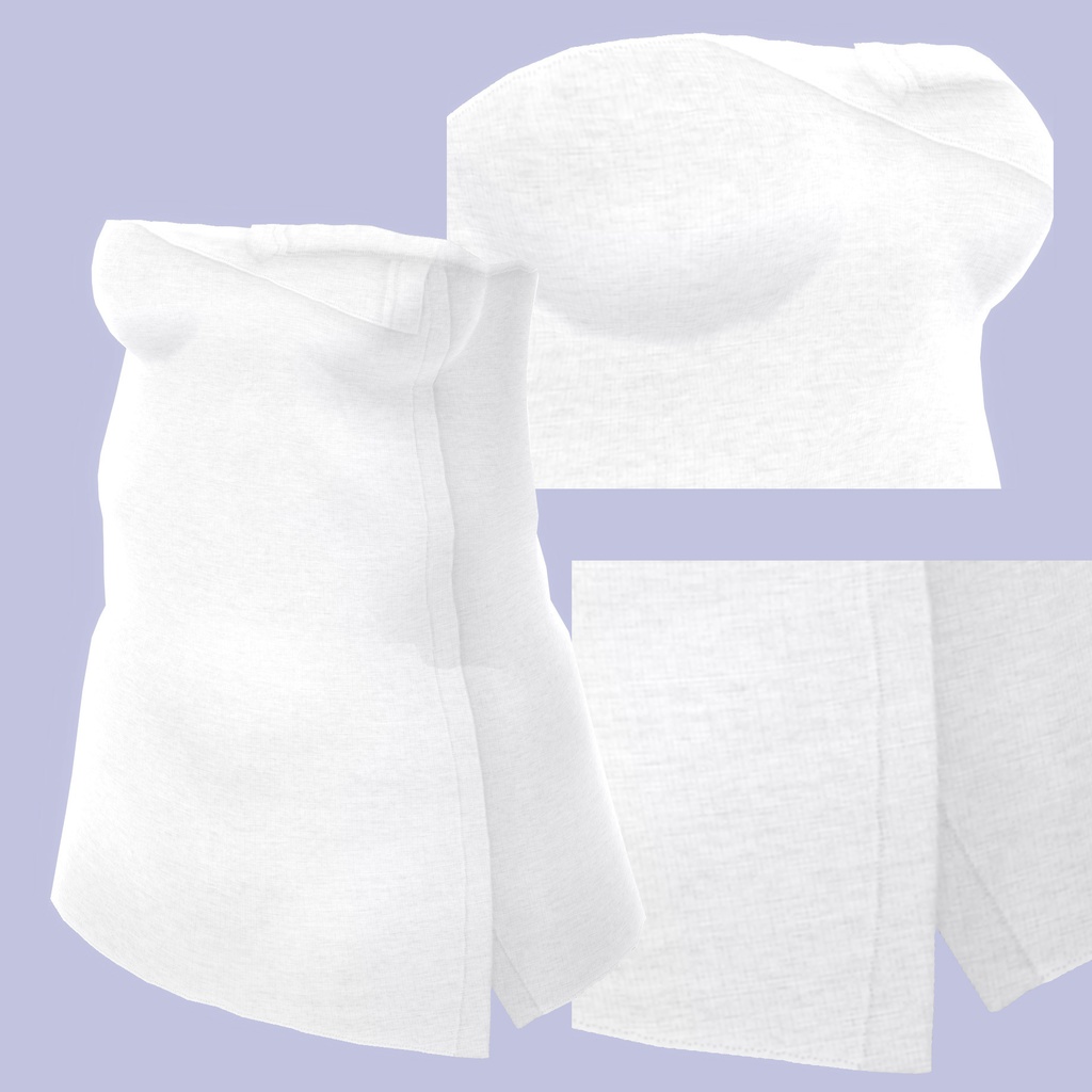 急な温泉回も安心のバスタオル【VRoid用衣装】