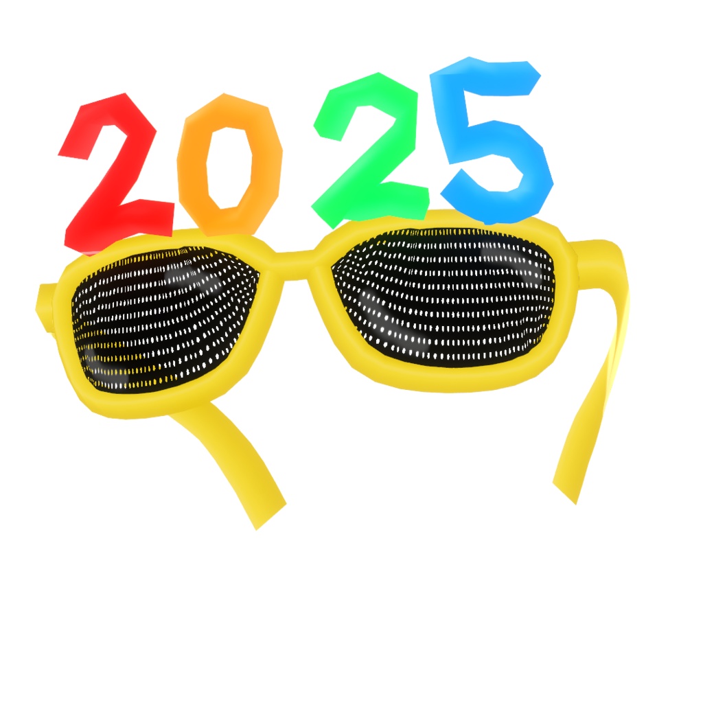 HappyNewYear2025サングラス【VRoid用髪型】
