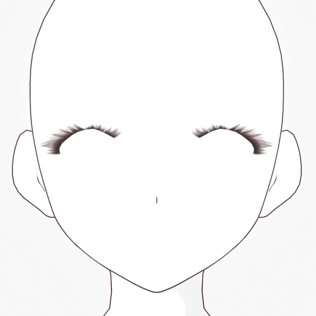 まつ毛ばっちりめの目まわりメイクセット【VRoid用アイテム】