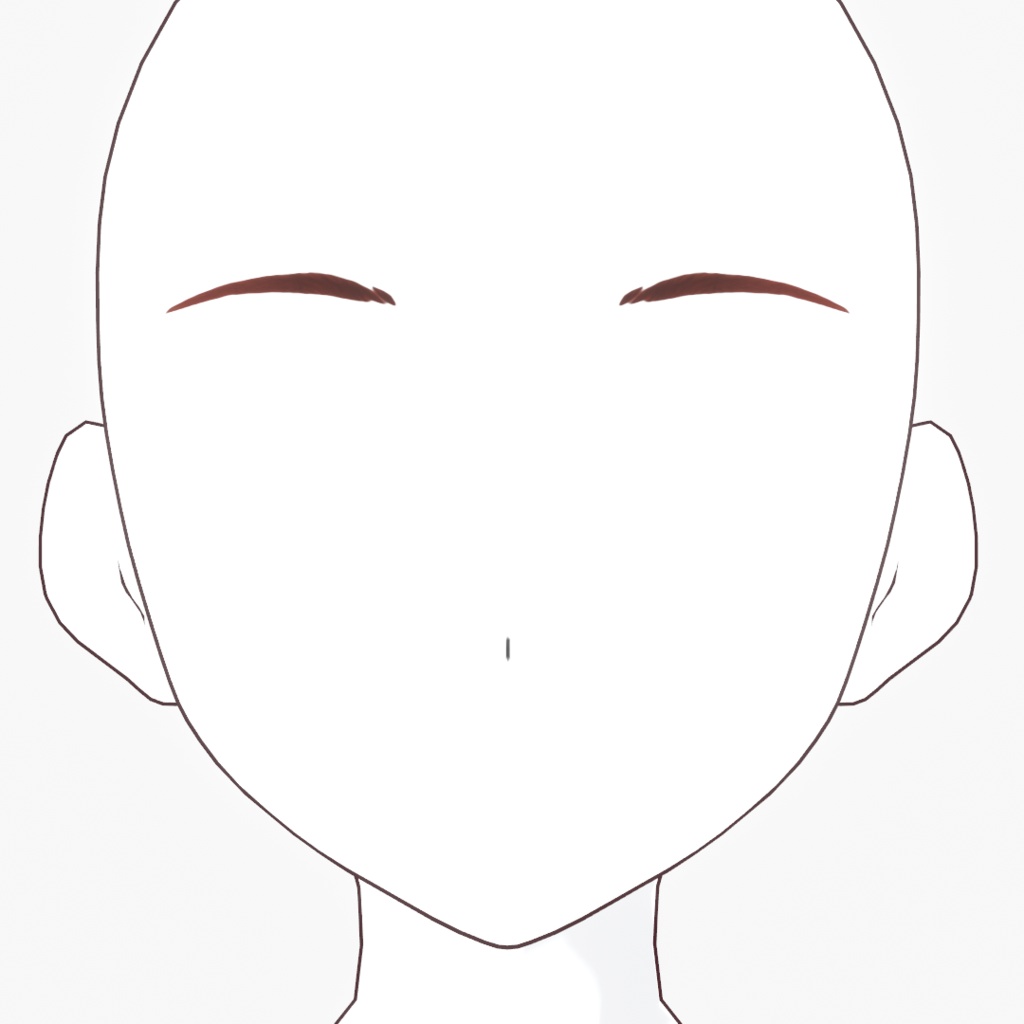 まつ毛ばっちりめの目まわりメイクセット【VRoid用アイテム】