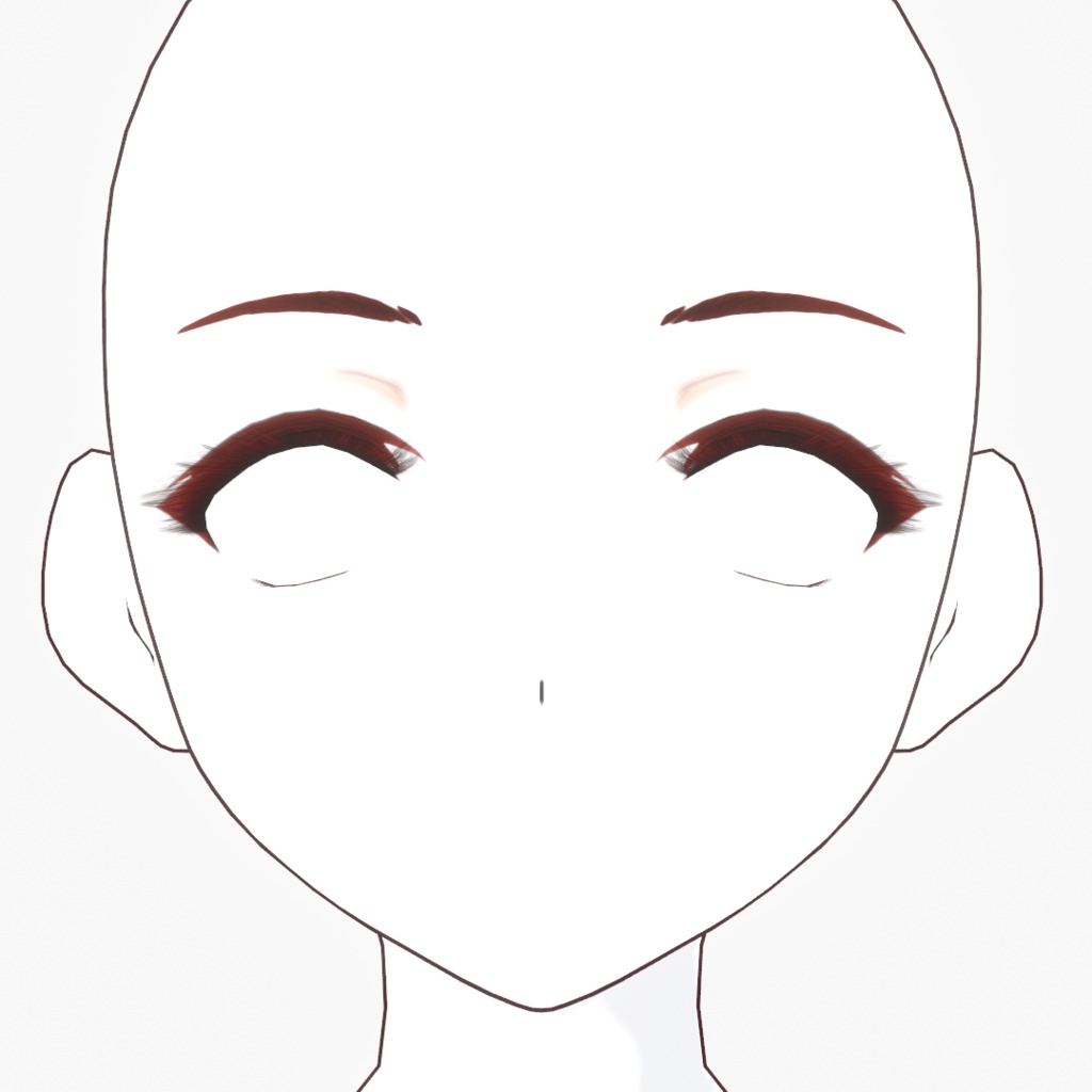 まつ毛ばっちりめの目まわりメイクセット【VRoid用アイテム】
