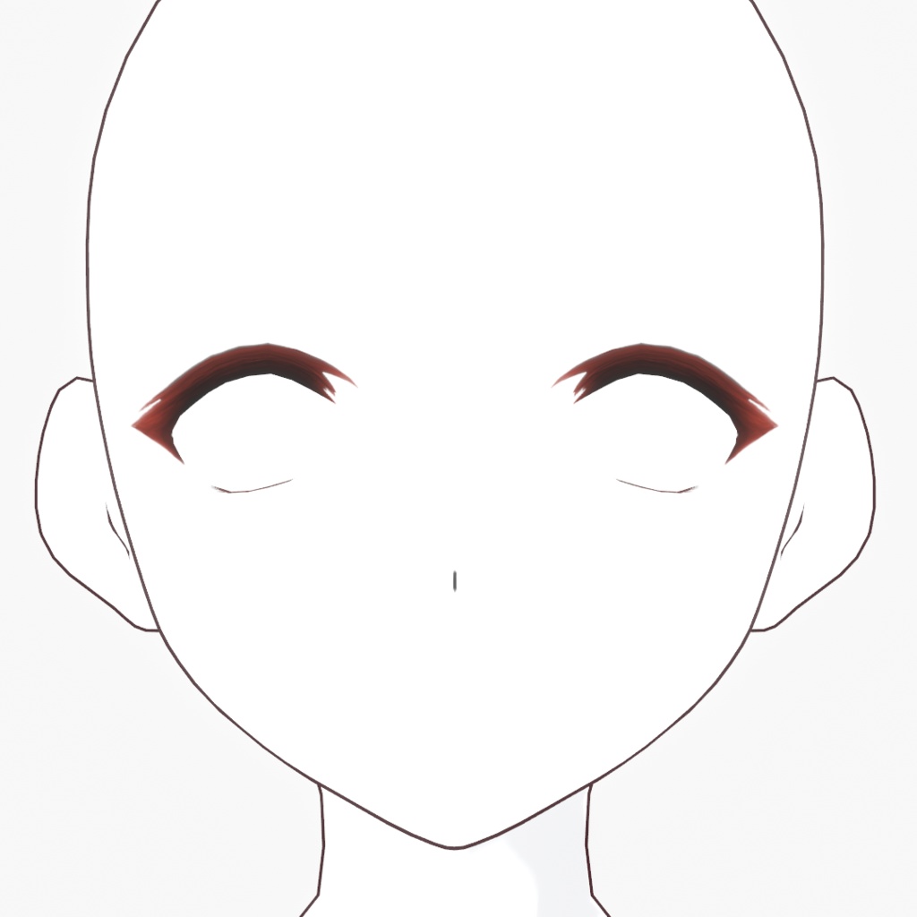 まつ毛ばっちりめの目まわりメイクセット【VRoid用アイテム】