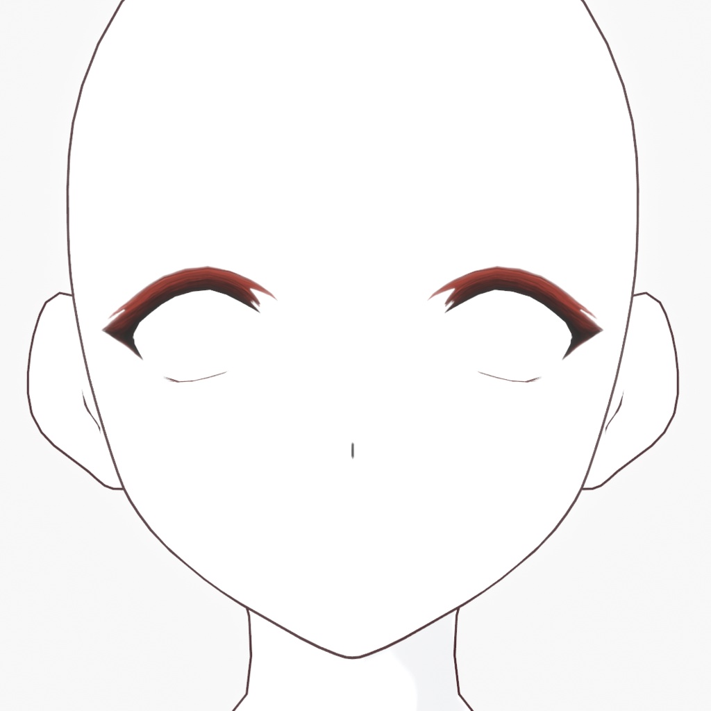 まつ毛ばっちりめの目まわりメイクセット【VRoid用アイテム】