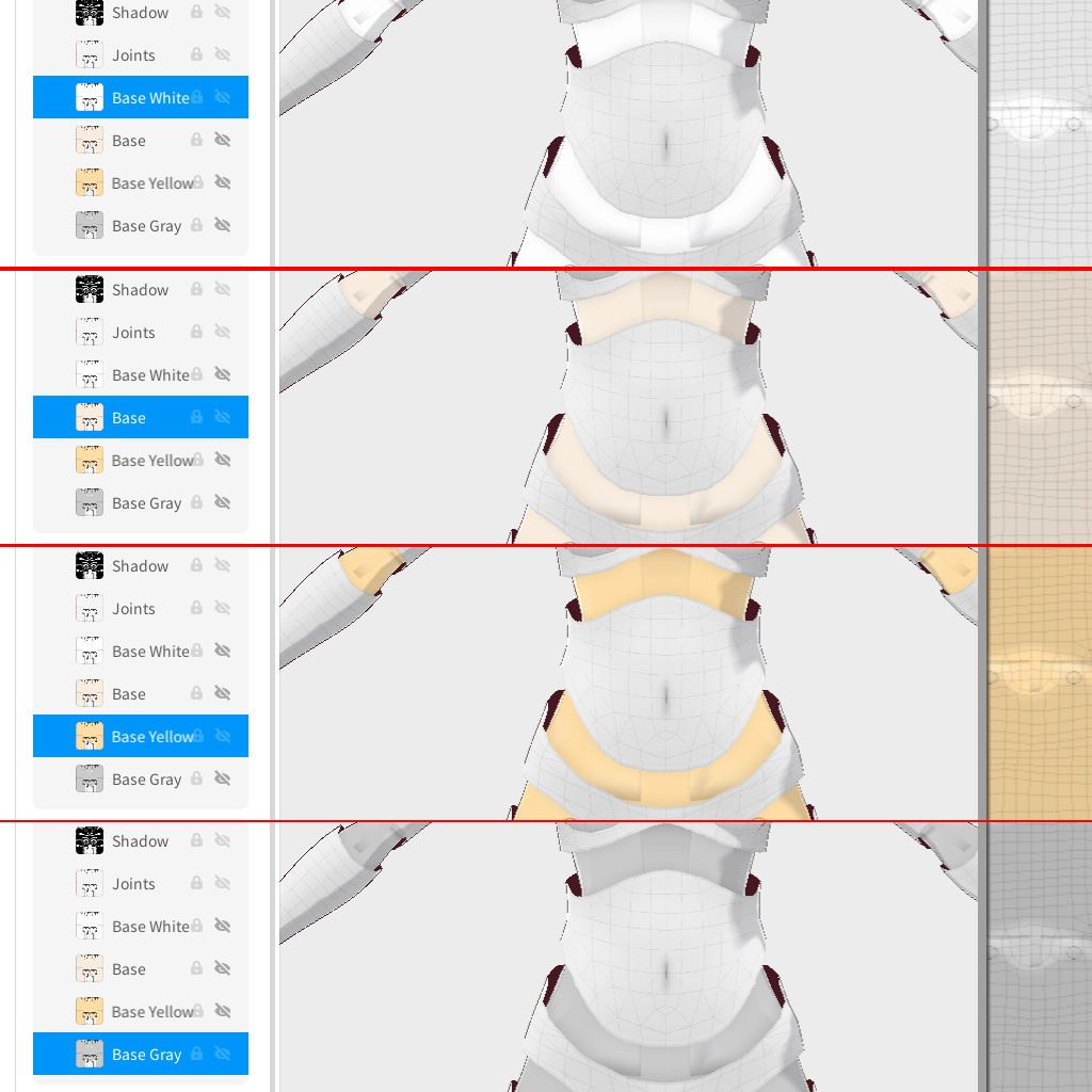ドール化してしまう首飾り、腕飾り、インナー【VRoid用衣装】