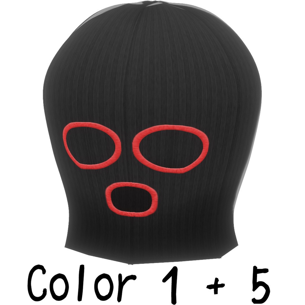 いざというときの目出し帽【VRoid用衣装】