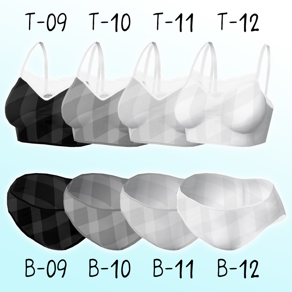 あまり派手ではない水着【VRoid用衣装】