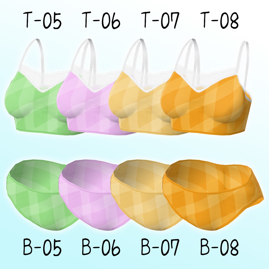 あまり派手ではない水着【VRoid用衣装】