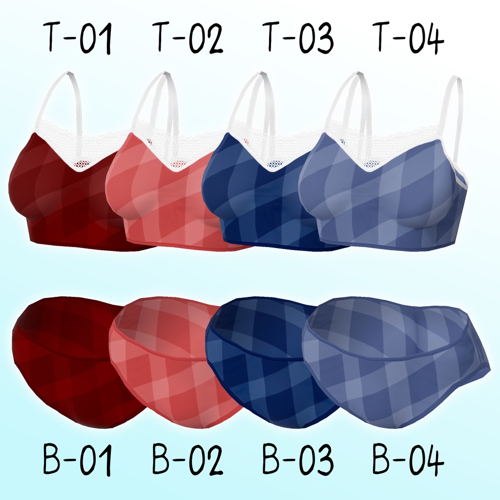 あまり派手ではない水着【VRoid用衣装】