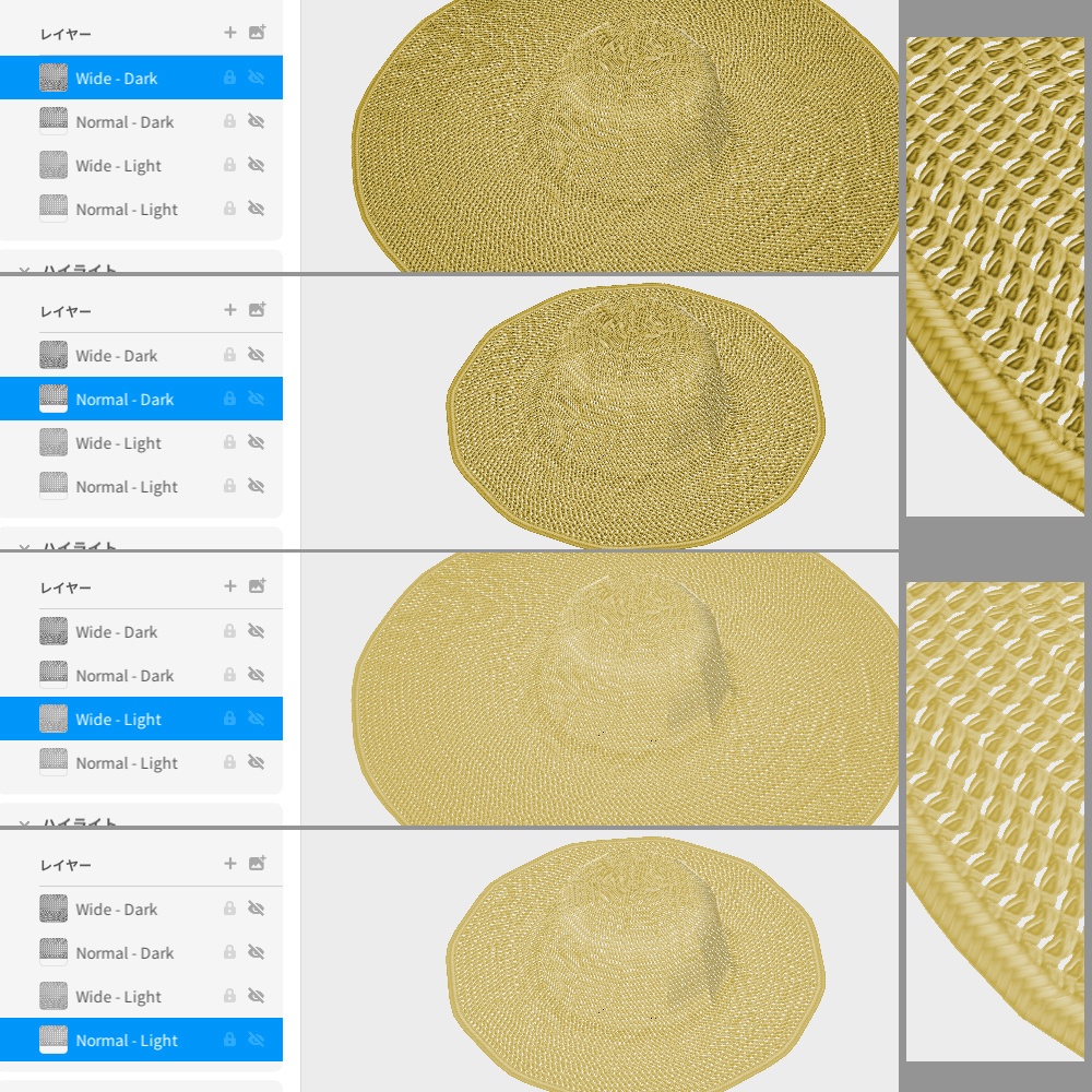 透け感を楽しむかわいい水着セット【VRoid用衣装】