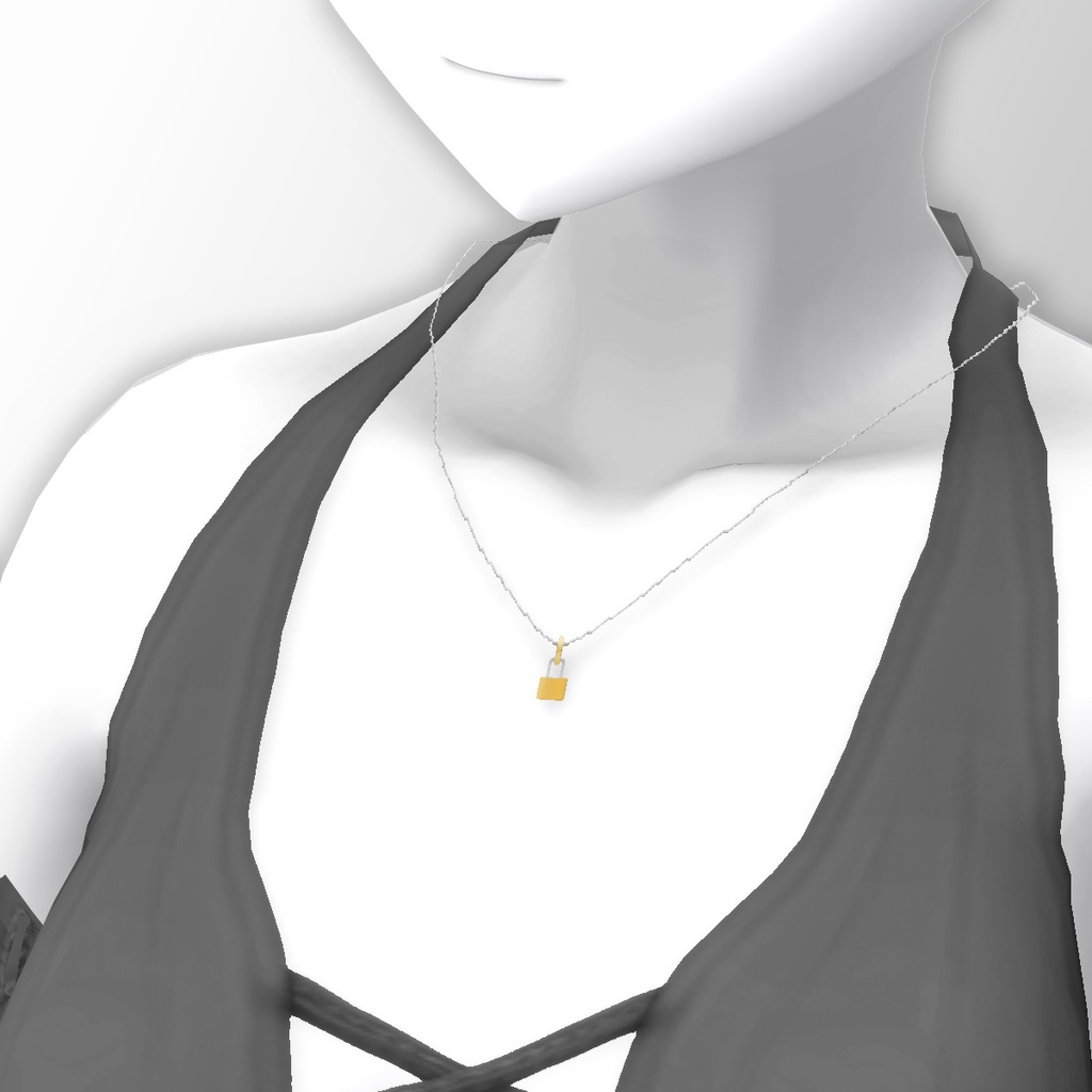 透け感を楽しむかわいい水着セット【VRoid用衣装】