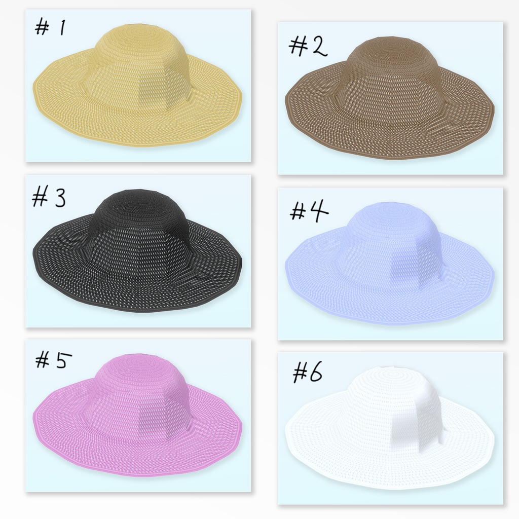 透け感を楽しむかわいい水着セット【VRoid用衣装】