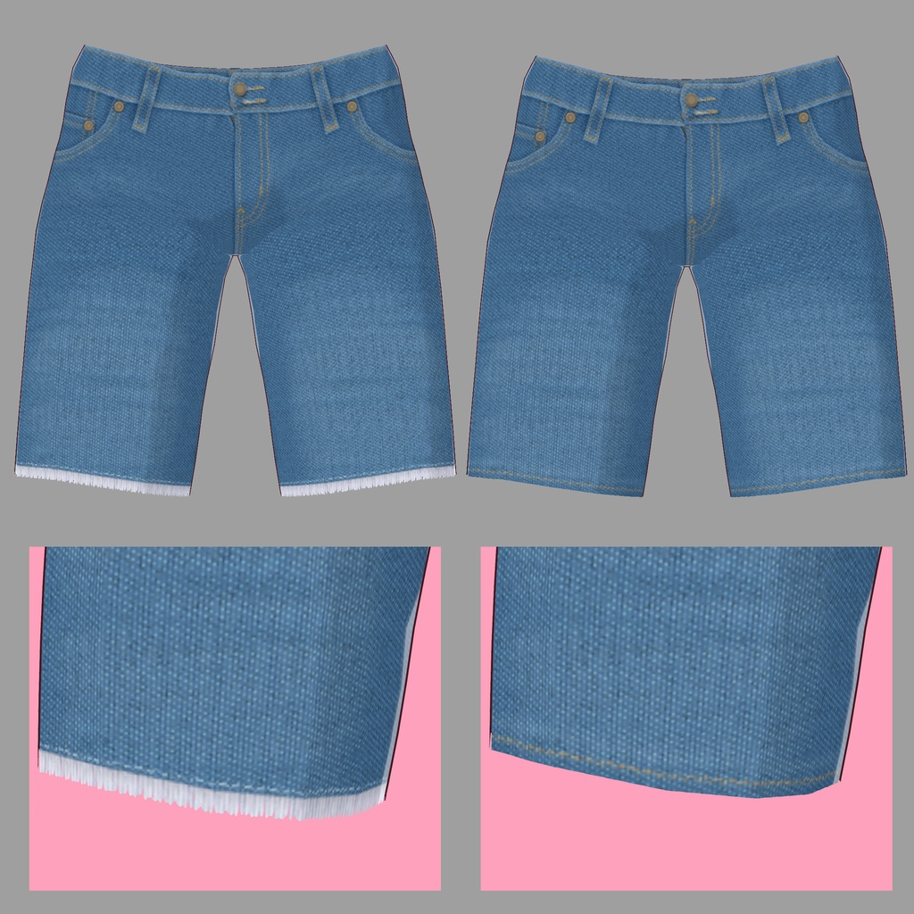 一度は着ていただきたいローライズなジーンズ【VRoid用衣装】