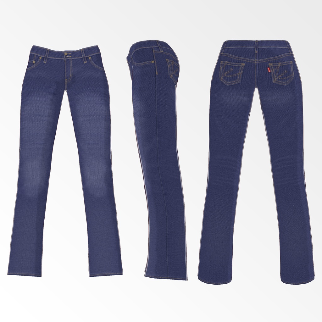 一度は着ていただきたいローライズなジーンズ【VRoid用衣装】