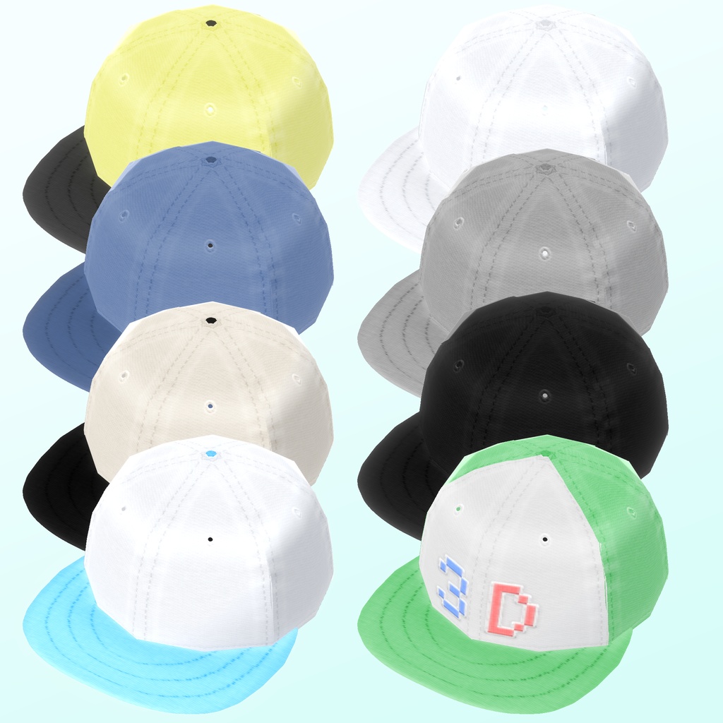 ゆったりひらひらパーカーコーデ【VRoid用衣装セット】