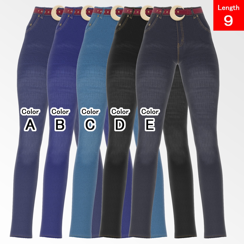 何にでも合うハイウエストなジーンズ【VRoid用衣装】