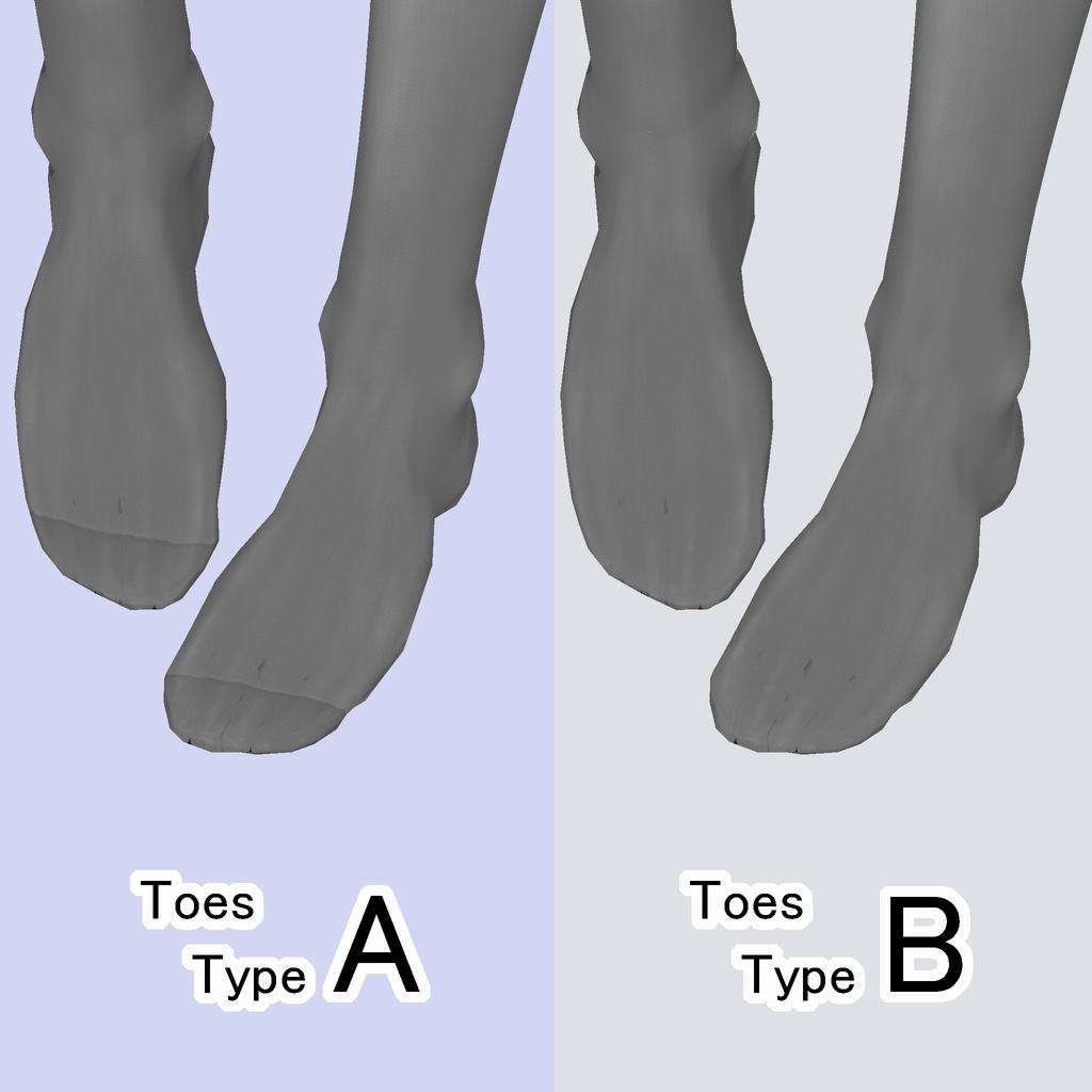 ガーターレスでサイハイなストッキング【VRoid用衣装】