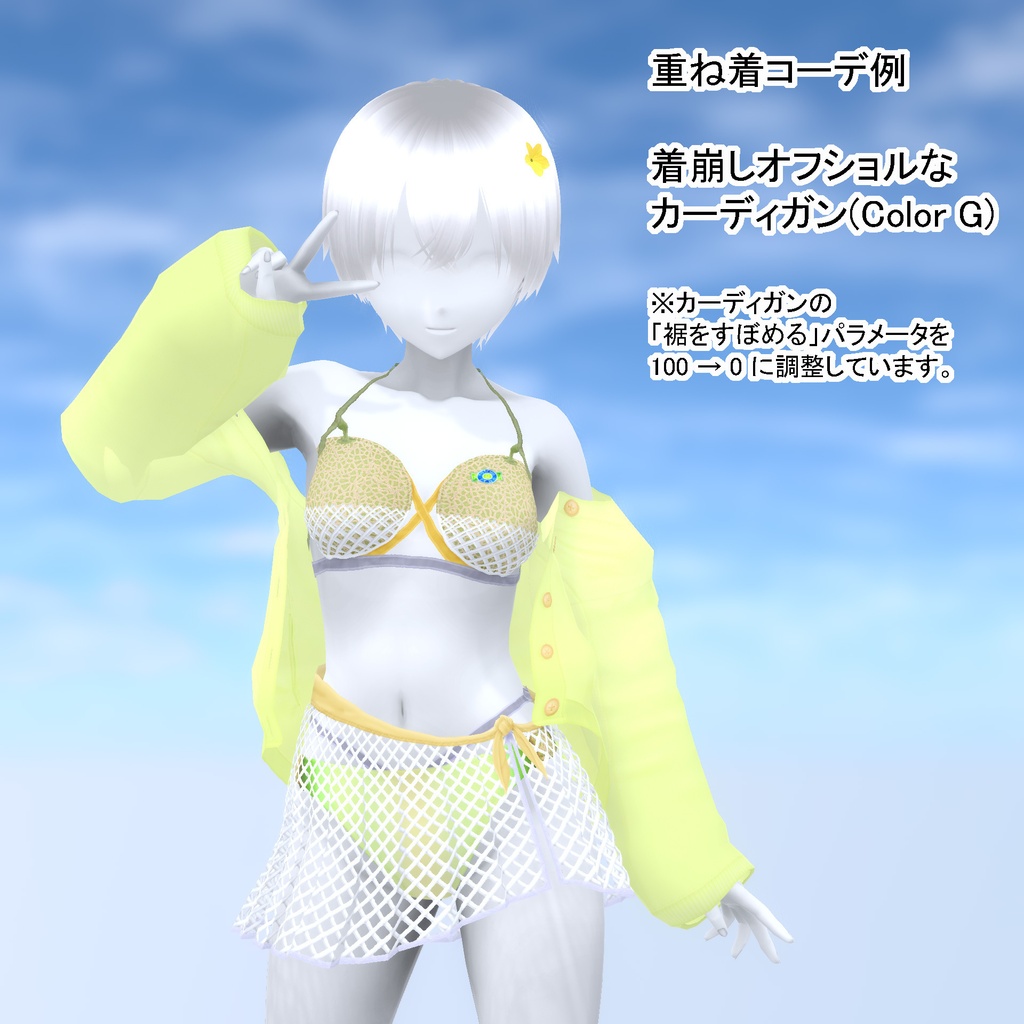 贅沢メロンセット【VRoid用衣装】