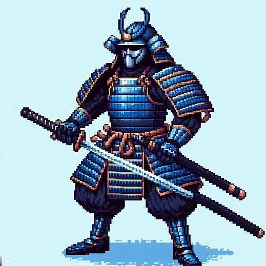 ゲーム制作向け ピクセルアート サムライ