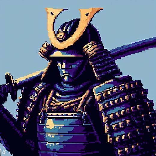 ゲーム制作向け ピクセルアート サムライ