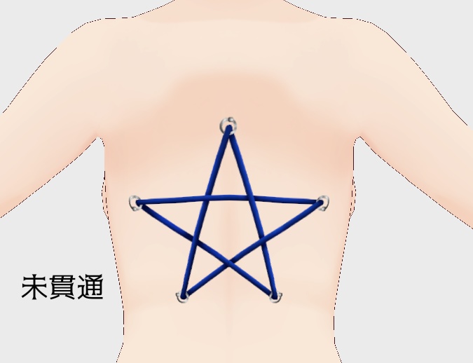 【VRoid】五芒星コルセットピアス