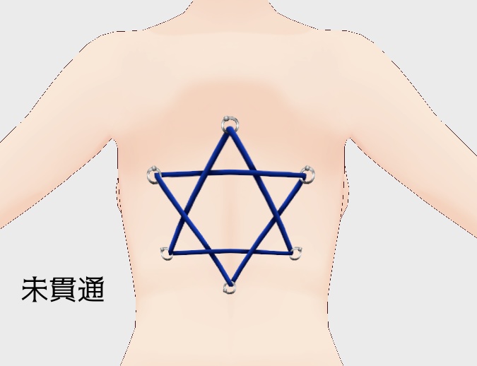 【VRoid】六芒星コルセットピアス