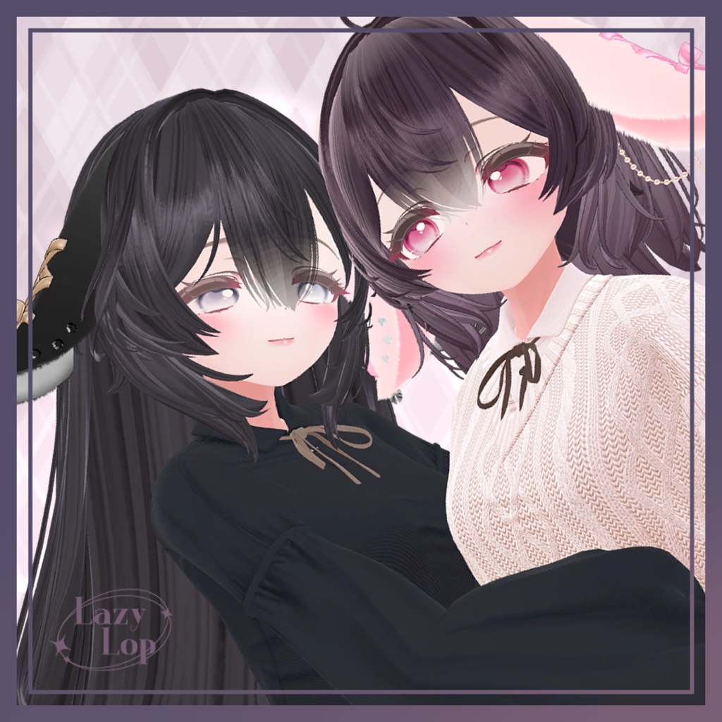 【VRChat】Lop ear【うさ耳/しっぽ】