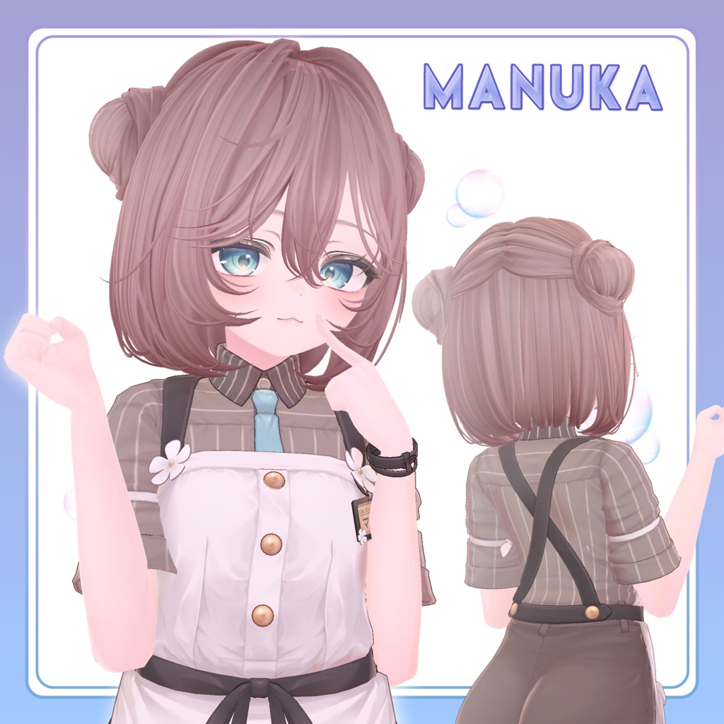 【VRC Hair】⟡Fluffy hair⟡【3Dヘアモデル】
