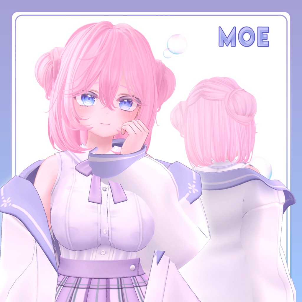 【VRC Hair】⟡Fluffy hair⟡【3Dヘアモデル】