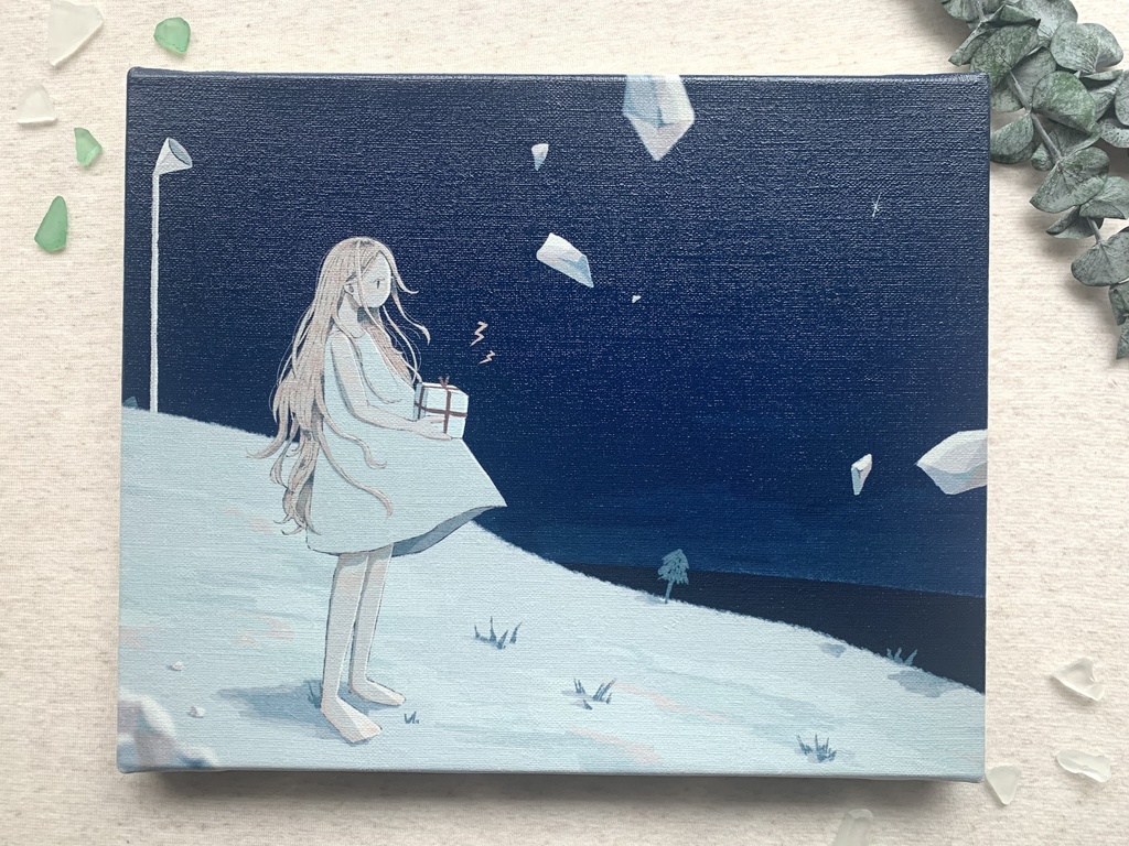 キャンバスプリント(イラストカード付き)