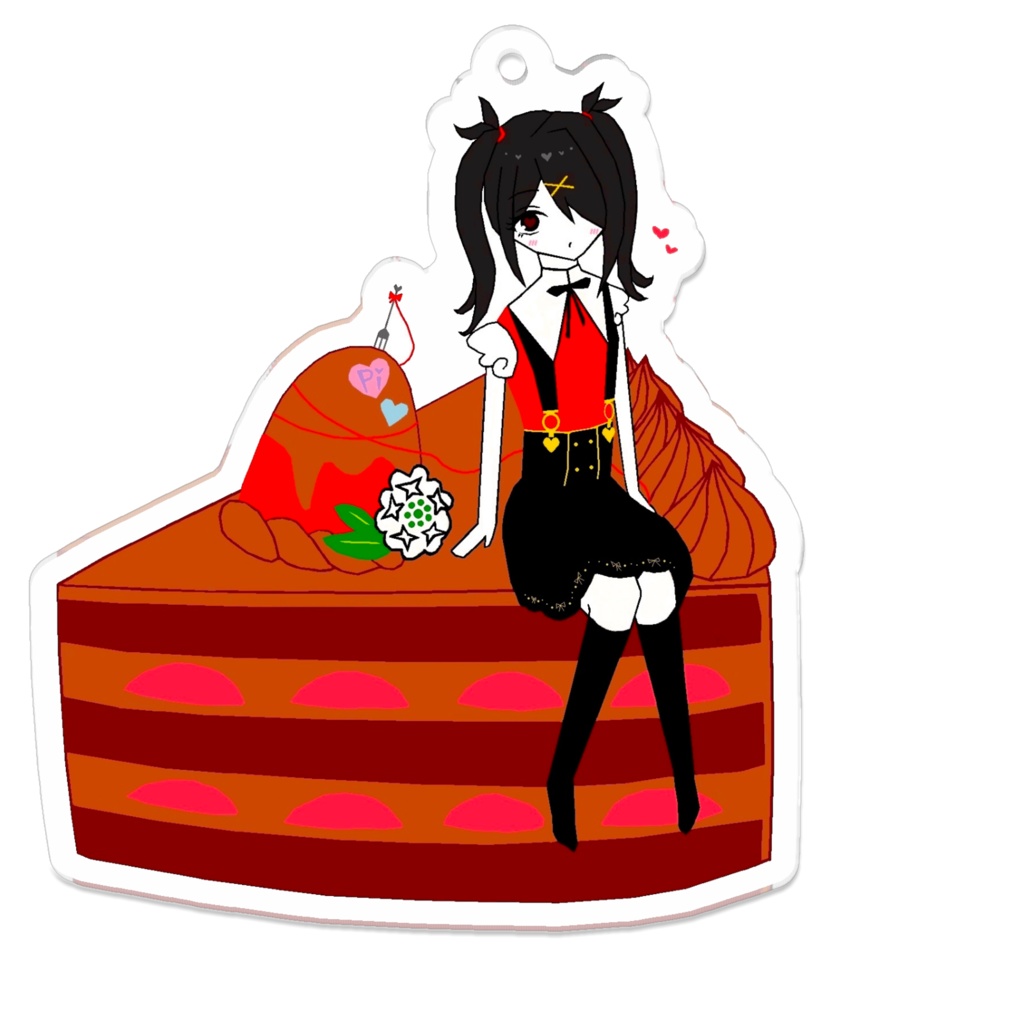 PARADISE FOR JUST THE TWO OF US あめちゃんショコラアクキー