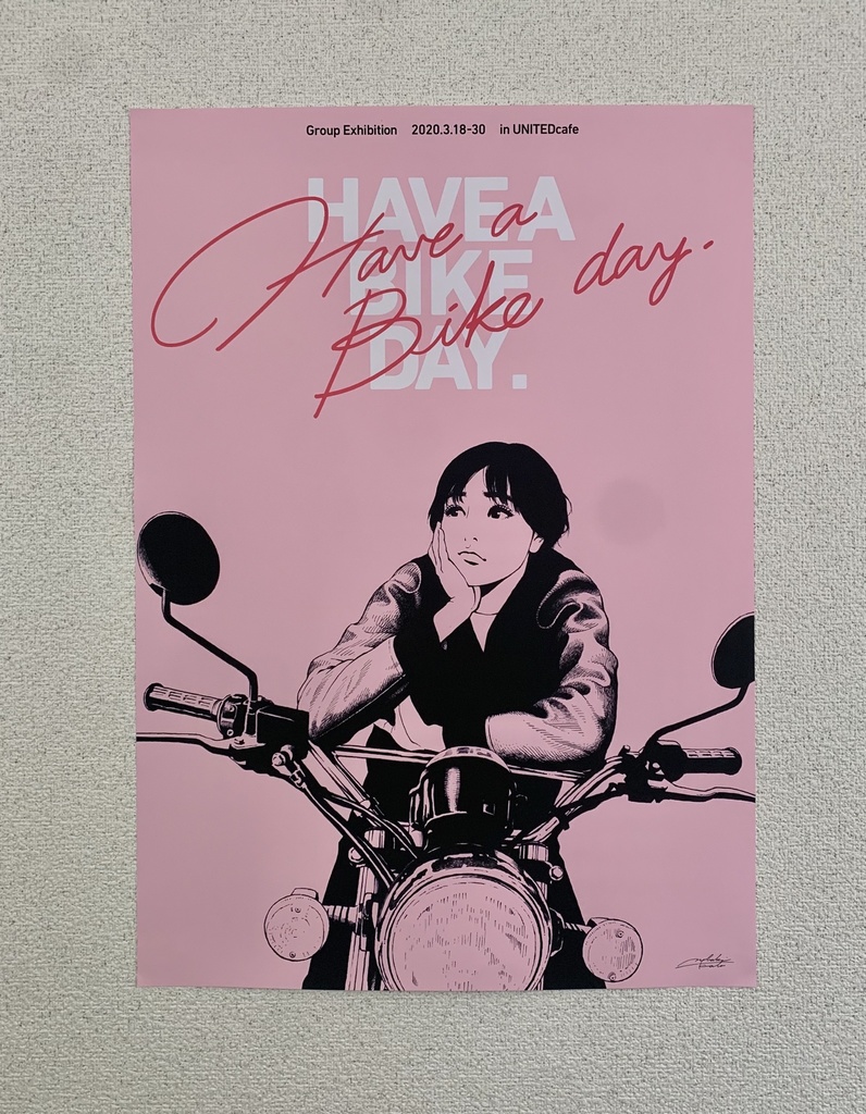 HAVE A BIKE DAY. "Waiting" ポスター
