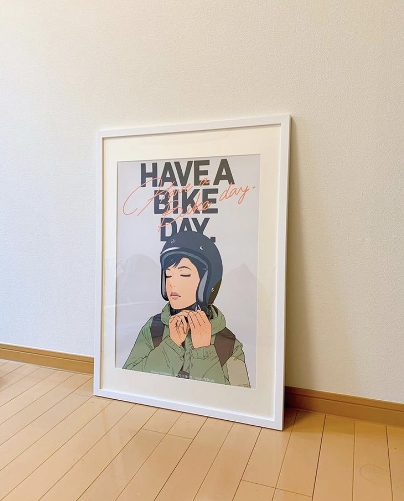 HAVE A BIKE DAY. "Poker face" ポスター