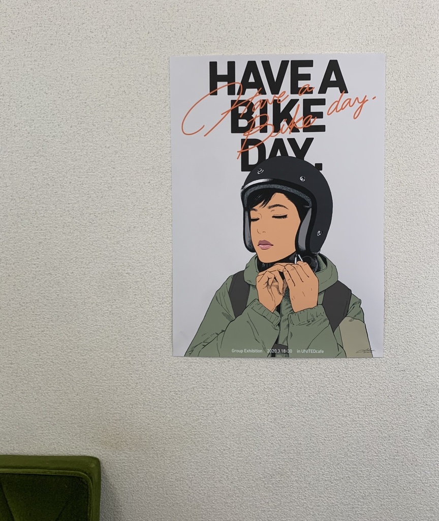 HAVE A BIKE DAY. "Poker face" ポスター