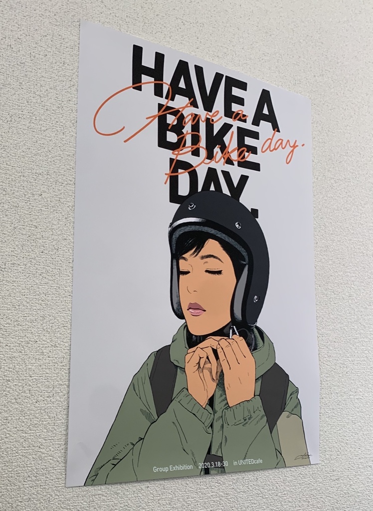 HAVE A BIKE DAY. "Poker face" ポスター