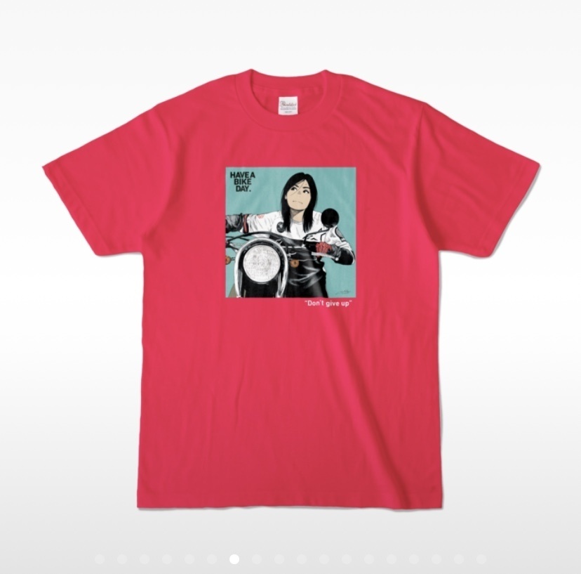 HAVE A BIKE DAY. Tシャツ "Don't give up"