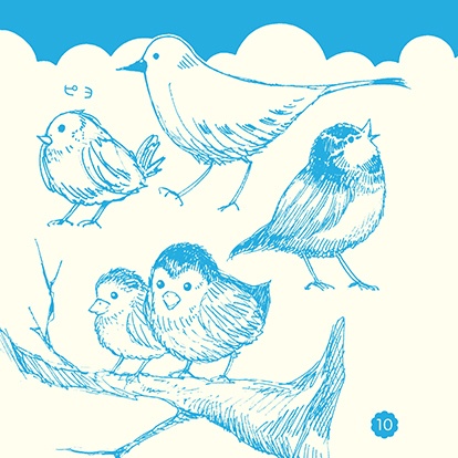 とりさんらくがき