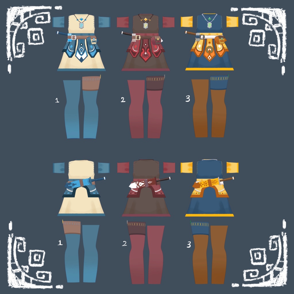 【Liebe対応衣装】かけだし冒険ワンピ