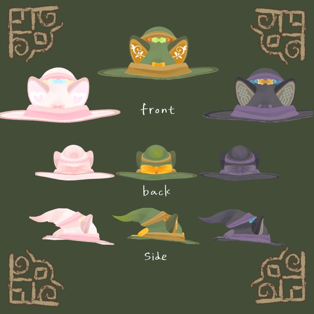 【3Dアイテム】まじょのぼうし