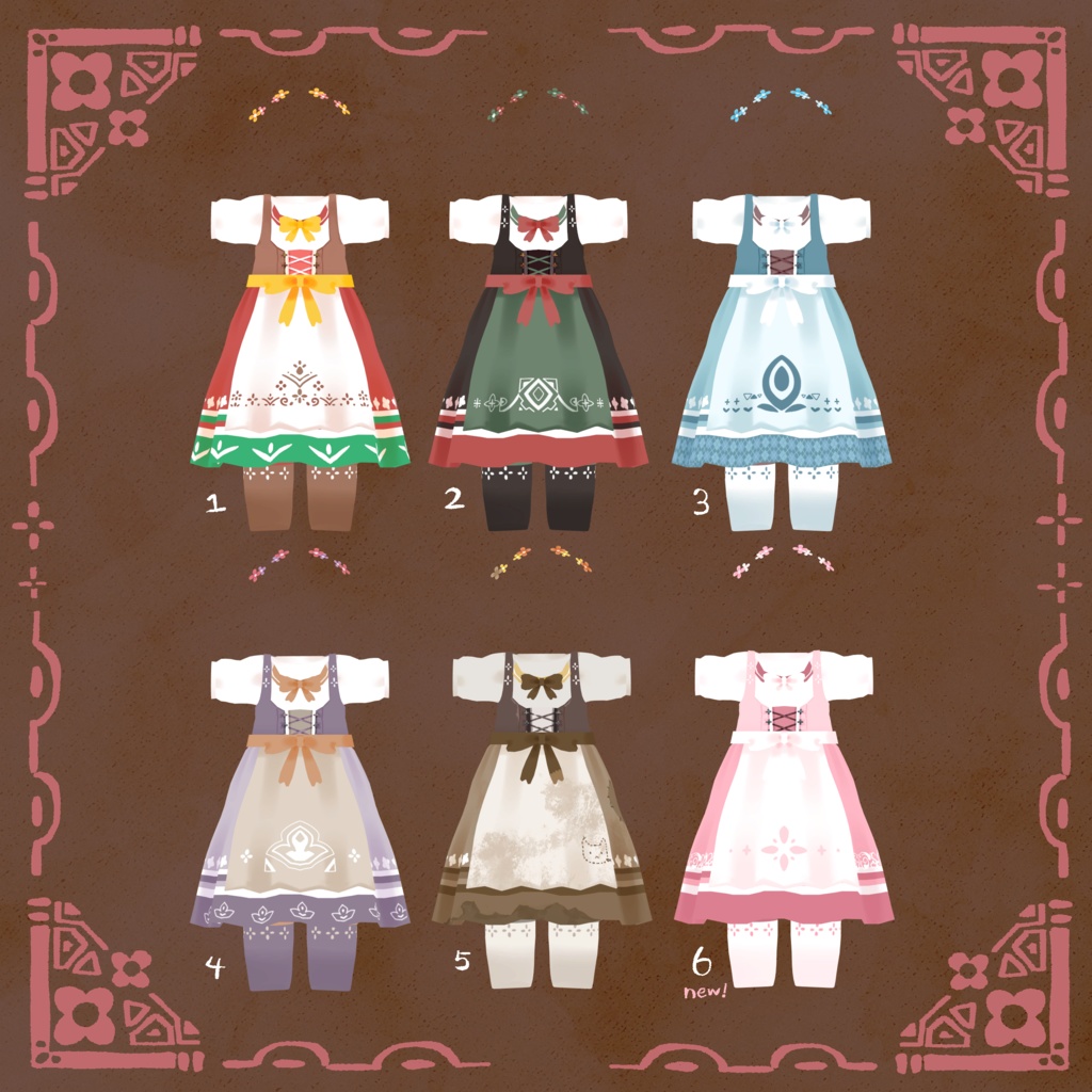 【リナ・灰島 対応衣装】はなばたけディアンドル