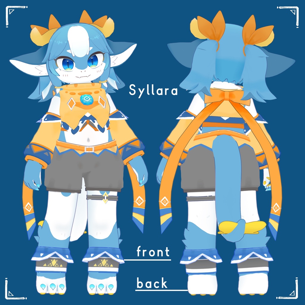 【オリジナル3Dモデル】シャララ-Syllara