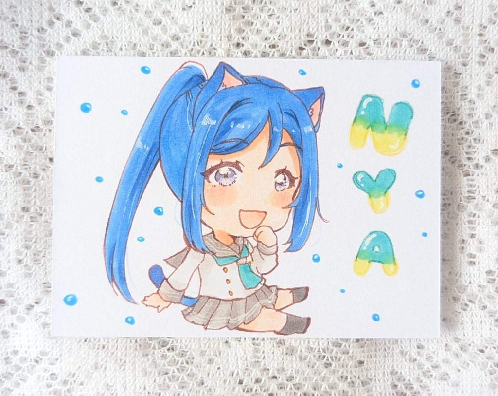 ミニケント紙イラスト*かにゃんD