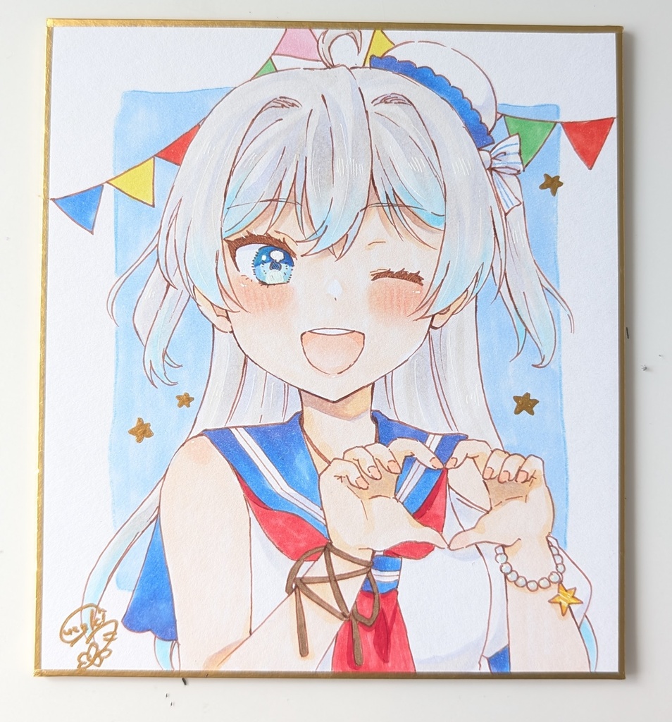 コピックイラスト寸松庵色紙 B