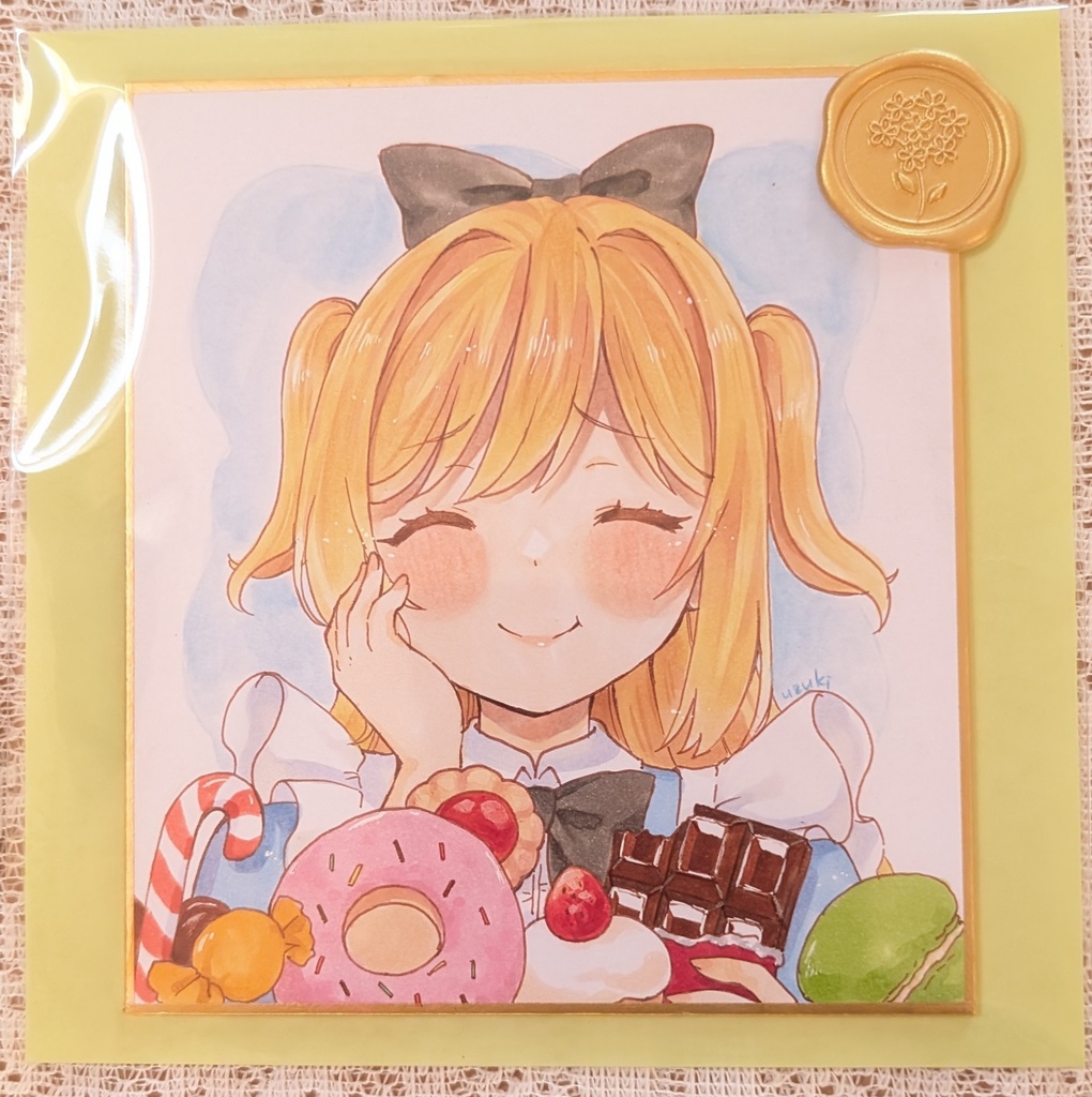 欲張りさん(色紙)